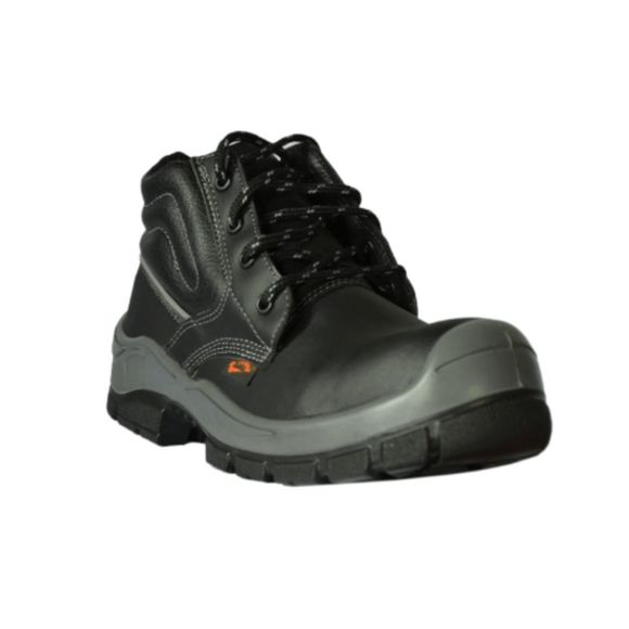 NEW MENS SAFETY WORK BOOTS- IMPACT & SLIP RESISTANT, WATERPROOF | BLACK SIZE 9.5 - Picture 3 of 9